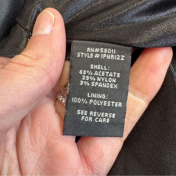 JAX Women's Sleeveless Mini Cocktail Dress Black 6 Sheer Satin Cutout High Neck - Picture 7 of 14